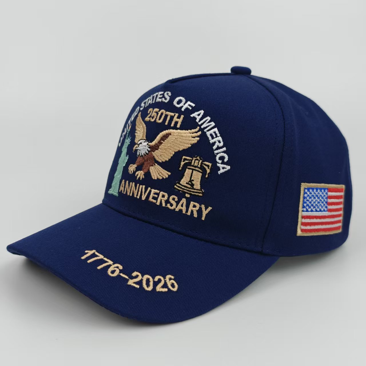 250th Anniversary American Independence Embroidered Cap Additional Image 1