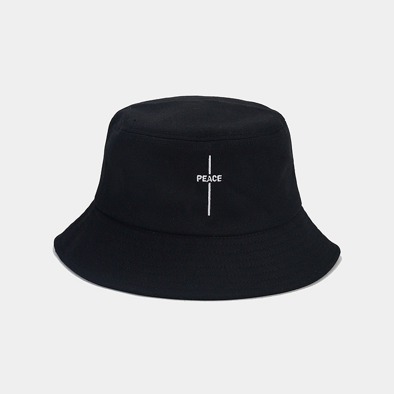 Retro Peace Embroidered Fisherman Hat Additional Image 1