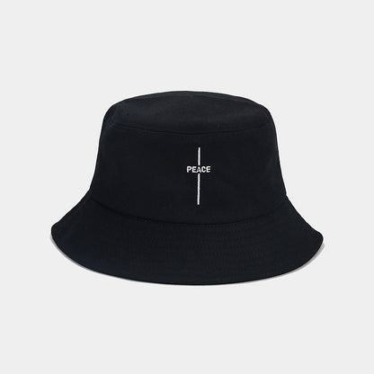 Retro Peace Embroidered Fisherman Hat Additional Image 1