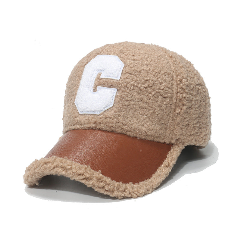 C-Logo Lamb Velvet Baseball Cap Additional Image 1