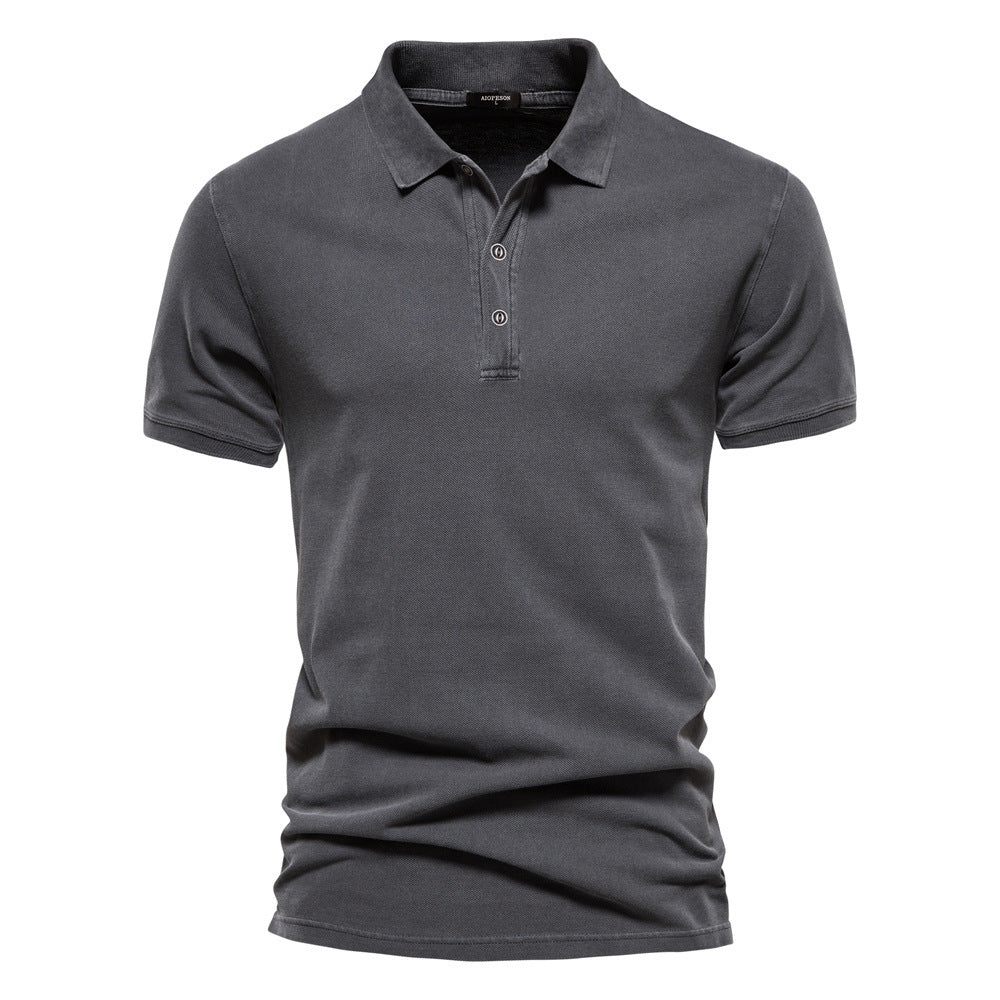 Men's Breathable Cotton Summer Polo Shirt Additional Image 1