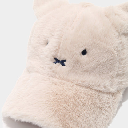 Cute Faux Rabbit Fur Baseball Cap with Ears Additional Image 1