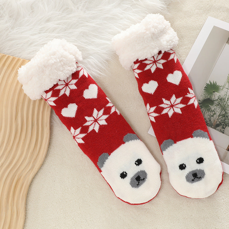 Cozy Christmas Plush Slipper Socks for Women Additional Image 1