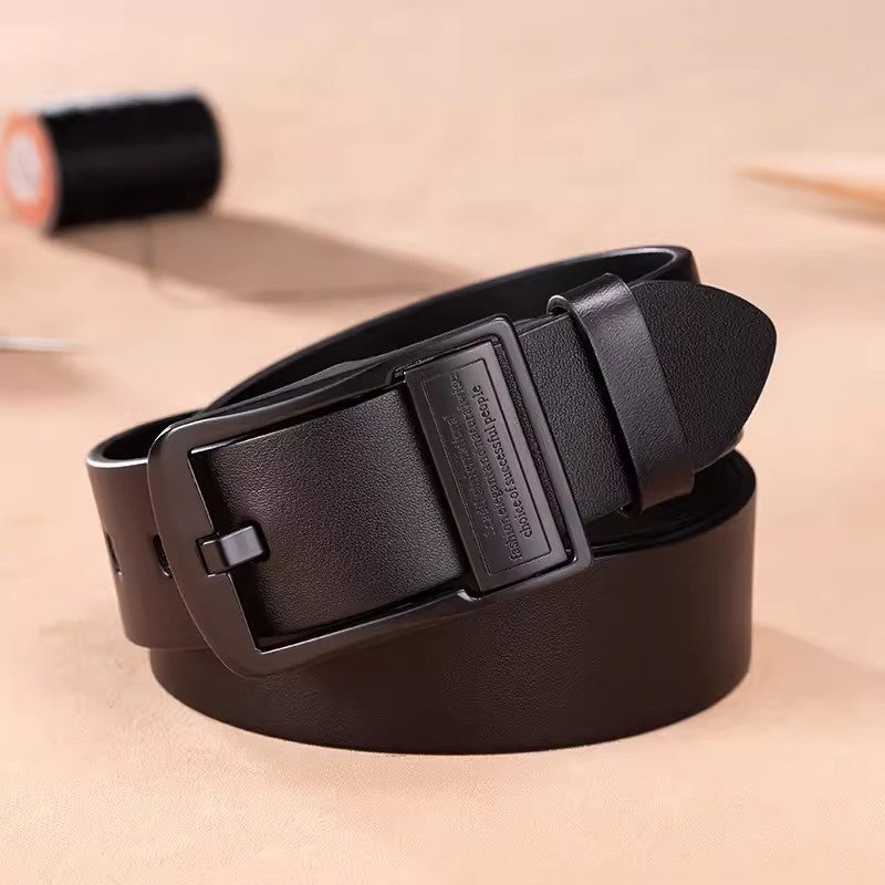 Retro Pin Buckle Belt for Men | Business & Casual Leather Additional Image 1