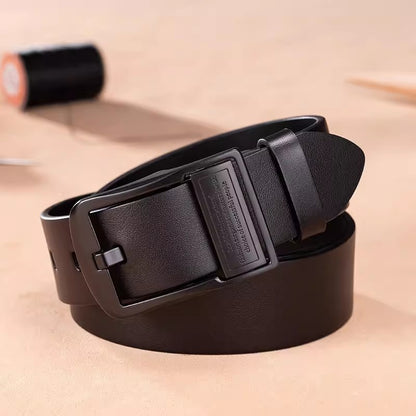 Retro Pin Buckle Belt for Men | Business & Casual Leather Additional Image 1