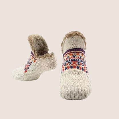 Cozy Jacquard Non-Slip Floor Socks Additional Image 1