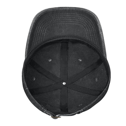 Vintage Washed Cotton Dad Hat - Retro Print Baseball Cap Additional Image 1