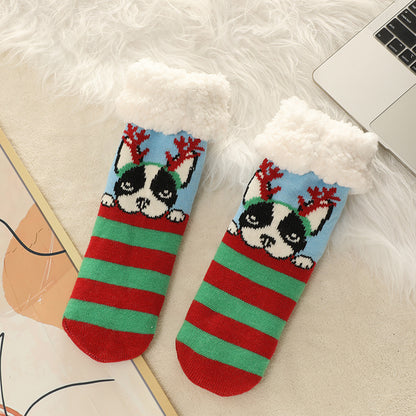 Cozy Velvet Slipper Socks for Women - Ultra-Thick Warmth Additional Image 1