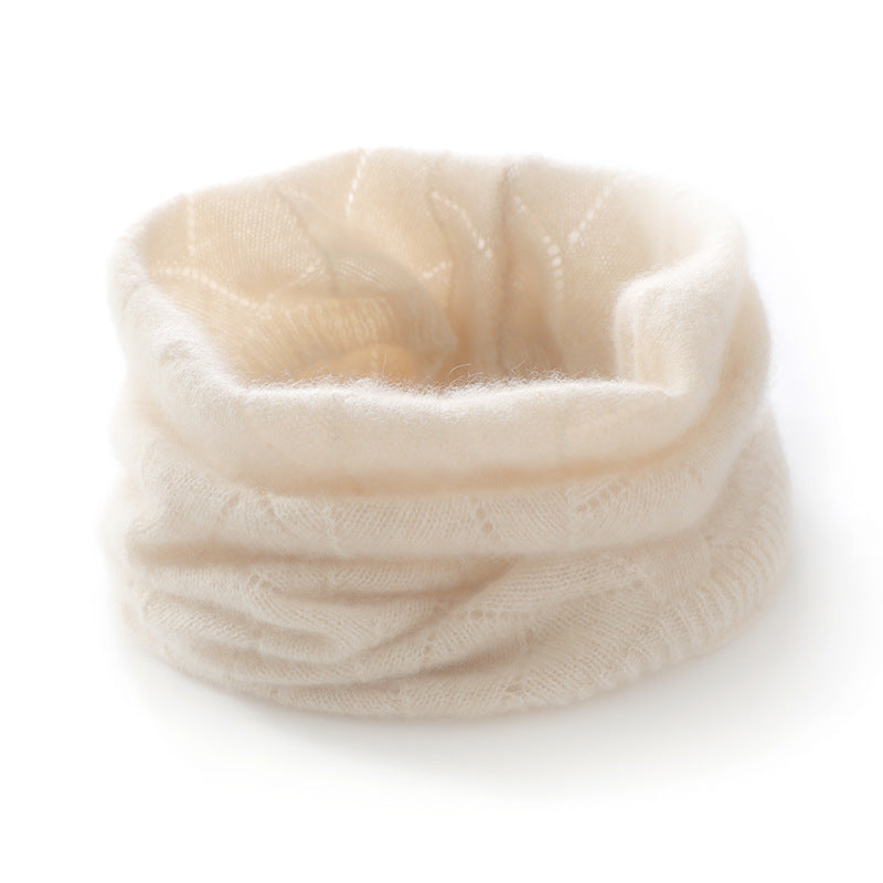 100% Pure Cashmere Knit Neck Warmer Snood Additional Image 1