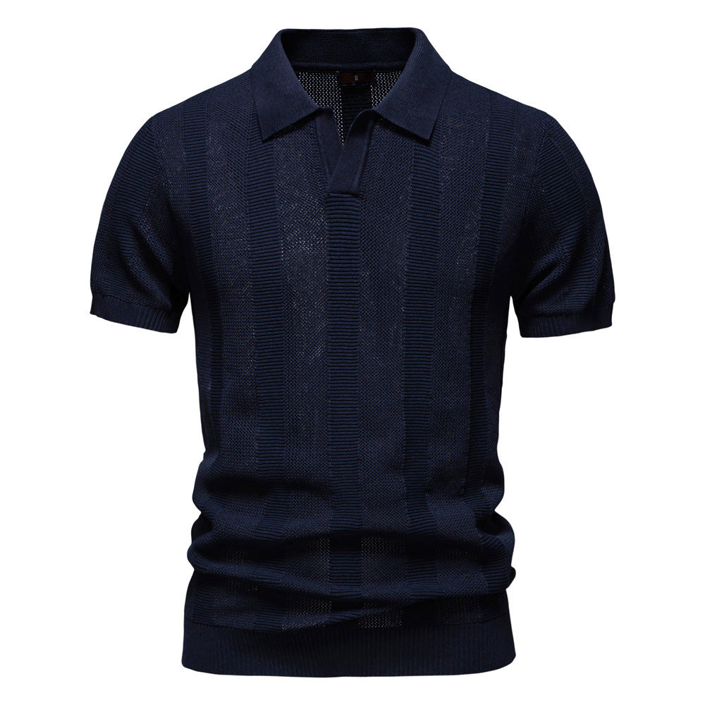 Men's Striped Polo Shirt | Summer Casual Comfort Additional Image 1