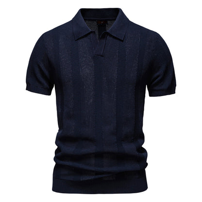Men's Striped Polo Shirt | Summer Casual Comfort Additional Image 1