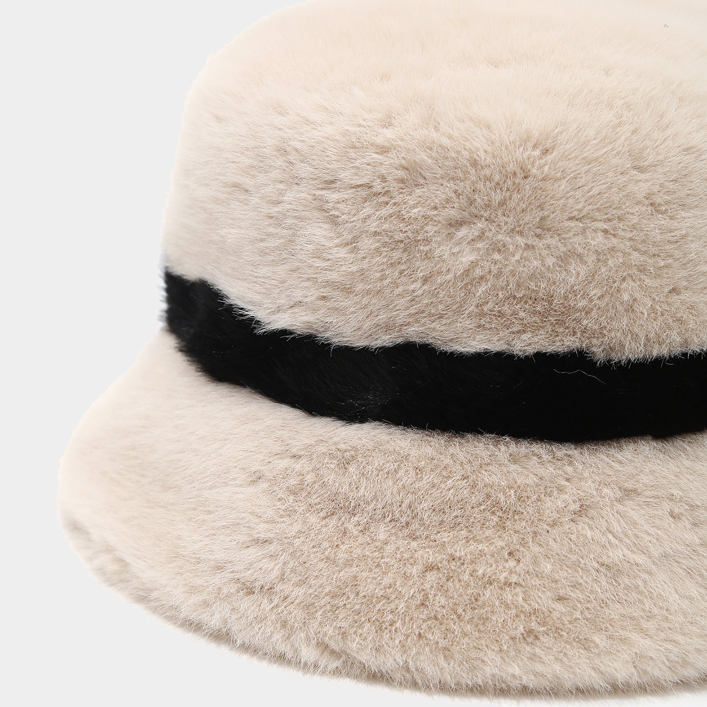 Cozy Faux Mink Bucket Hat - Chic Winter Warmth Additional Image 1