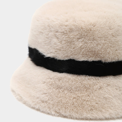 Cozy Faux Mink Bucket Hat - Chic Winter Warmth Additional Image 1