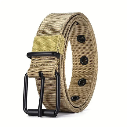 Men's Tactical Canvas Belt - Durable Outdoor & Casual Additional Image 1