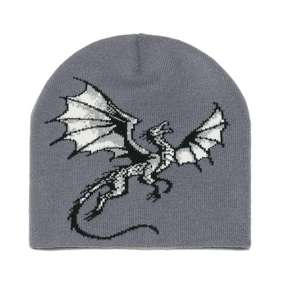 Cute Dinosaur Knit Hat - Cozy Winter Beanie Additional Image 1