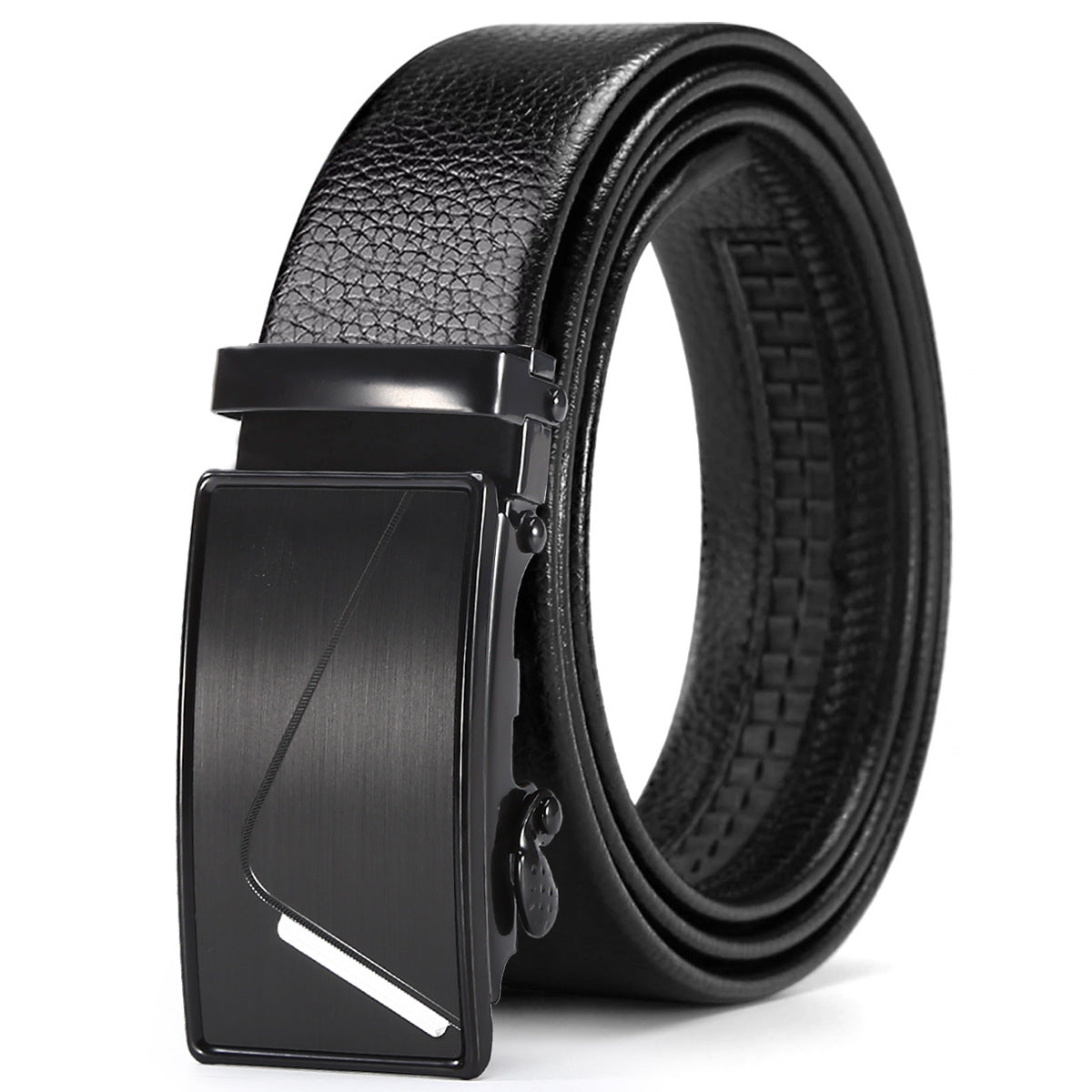 Men's Automatic Leather Belt: Business & Casual Style Additional Image 1