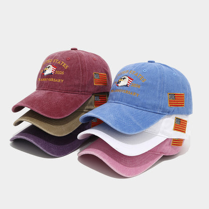 250th Anniversary Embroidered Baseball Cap | USA Independence Day Style Additional Image 1