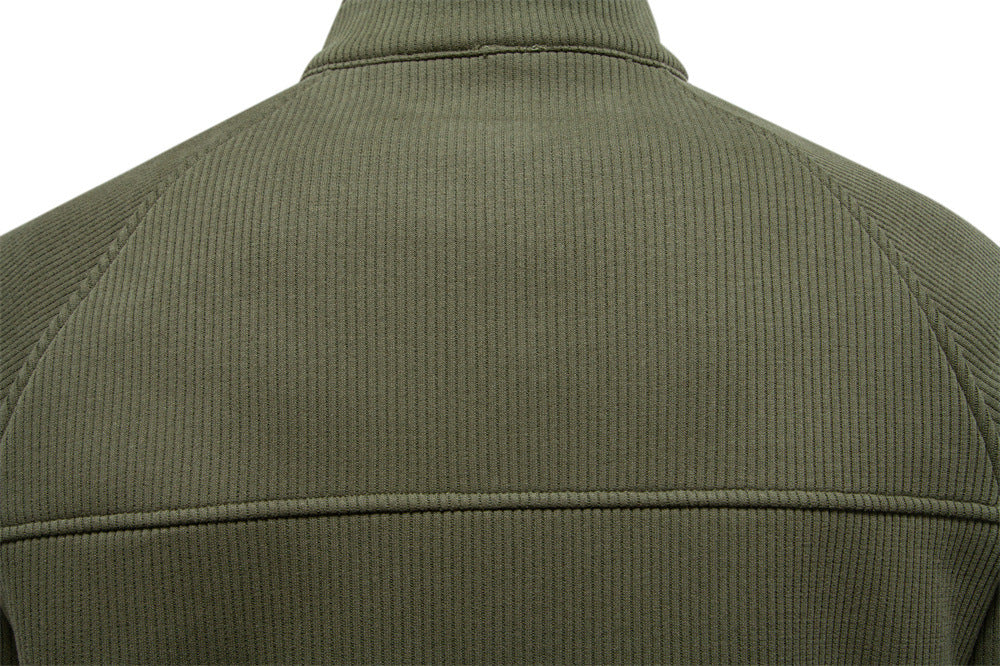 Men's Fleece-Lined Half-Zip Sweatshirt - Cozy Winter Essential Additional Image 1