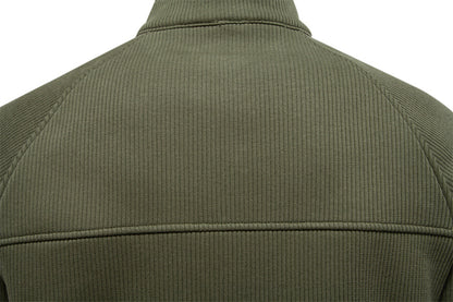 Men's Fleece-Lined Half-Zip Sweatshirt - Cozy Winter Essential Additional Image 1