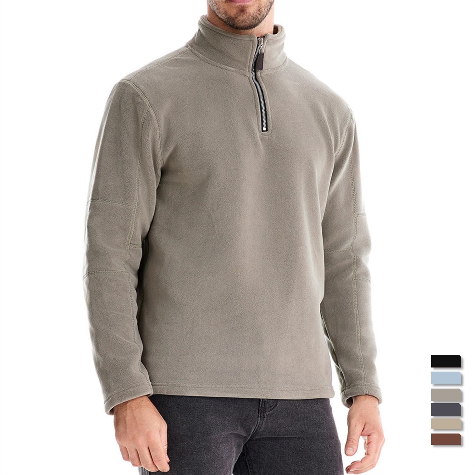 Men's Fleece Half-Zip Pullover: Warm & Stylish Additional Image 1