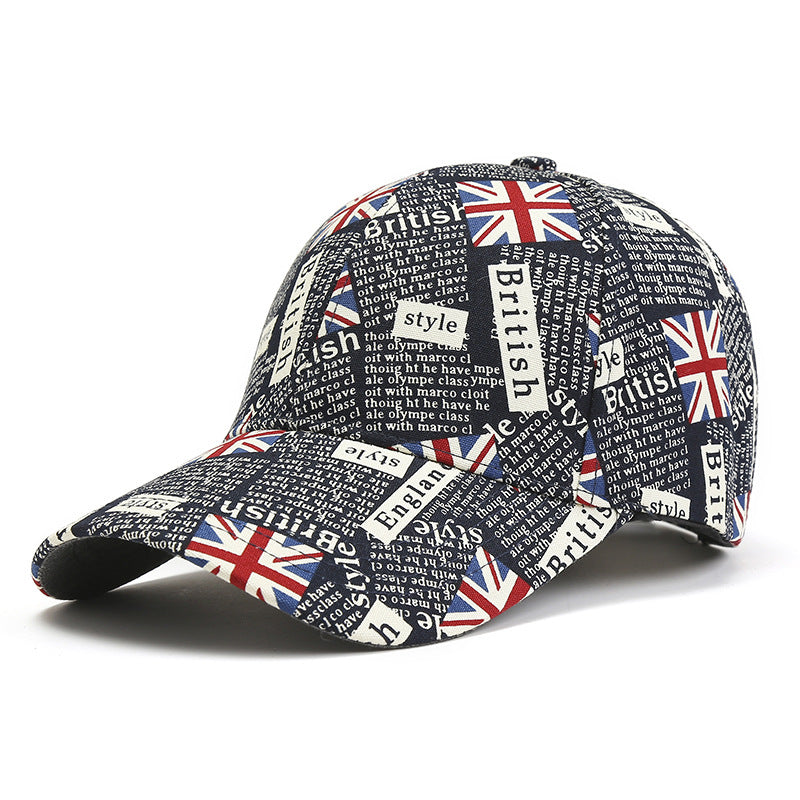 Patriotic Baseball Cap: UK & USA Flag Style Additional Image 1