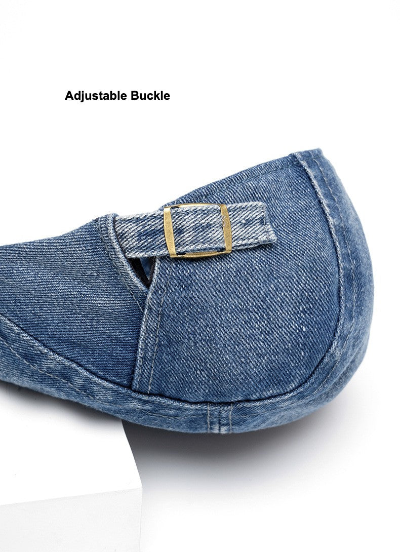 Stylish Denim Beret Hat for Men & Women Additional Image 1