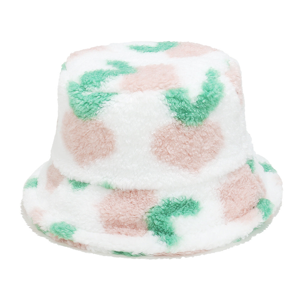 Cute Carrot Print Lambswool Fisherman Hat Additional Image 1