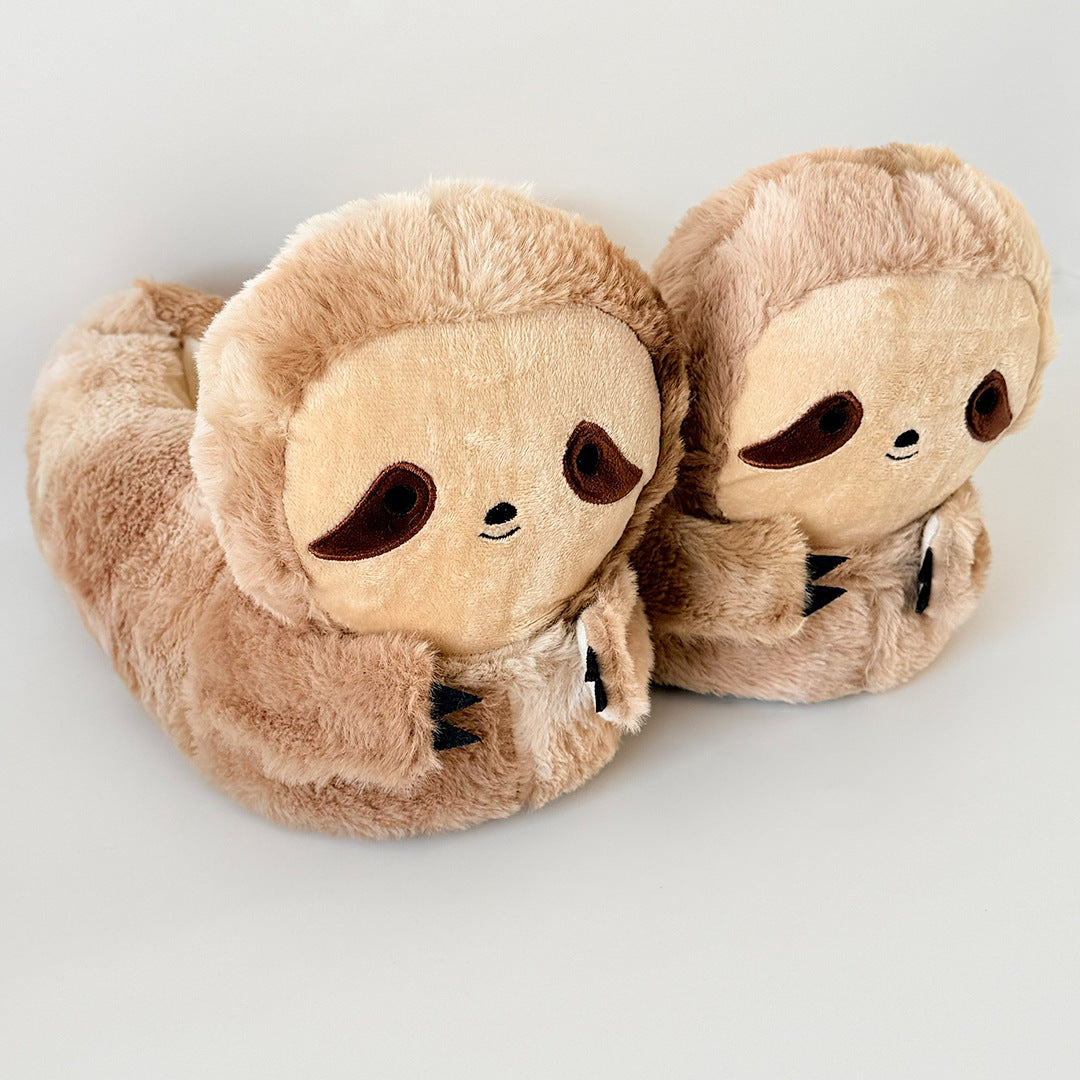 Adorable Sloth Plush Slippers - Cozy & Cute Indoor Footwear Additional Image 2