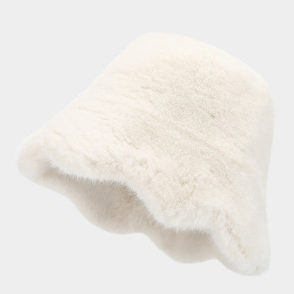 Cozy Faux Fur Bucket Hat - Warm Winter Style Additional Image 2