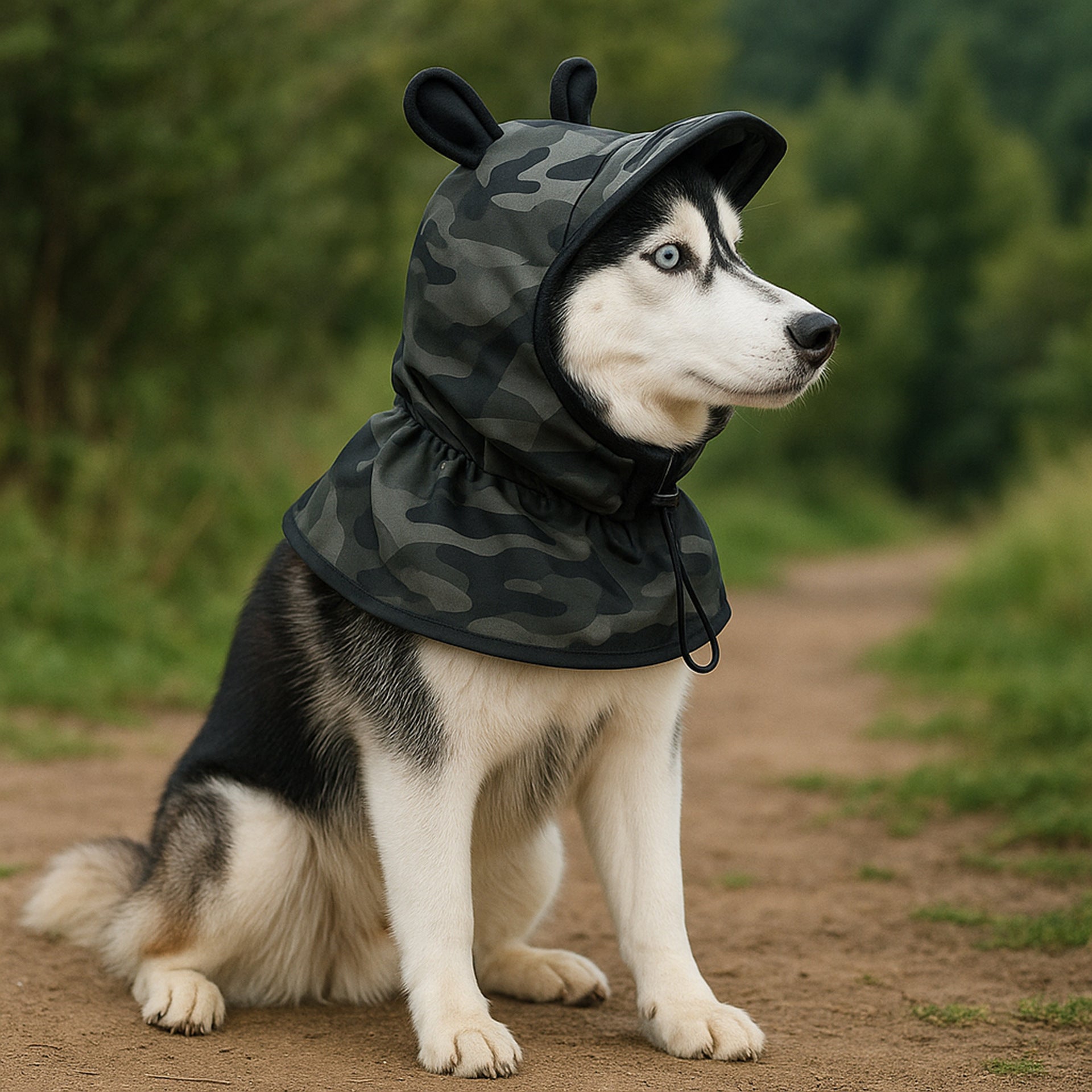 Camouflage Dog Sun Hat for Outdoor Adventures Additional Image 2