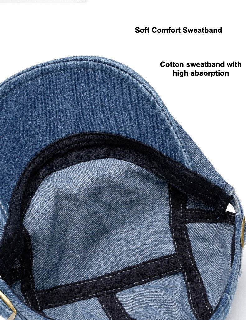 Stylish Denim Beret Hat for Men & Women Additional Image 2