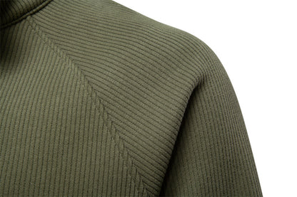 Men's Fleece-Lined Half-Zip Sweatshirt - Cozy Winter Essential Additional Image 2