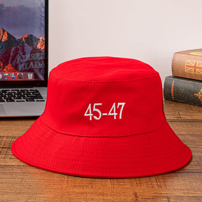 MAGA Embroidered American Flag Fisherman Hat Additional Image 2