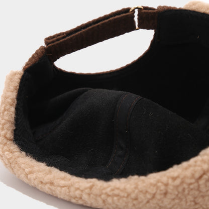 Retro Patchwork Brimless Landlord Hat - Autumn/Winter Style Additional Image 2