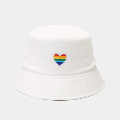 Rainbow Love Cotton Fisherman Hat - Korean Style Additional Image 2