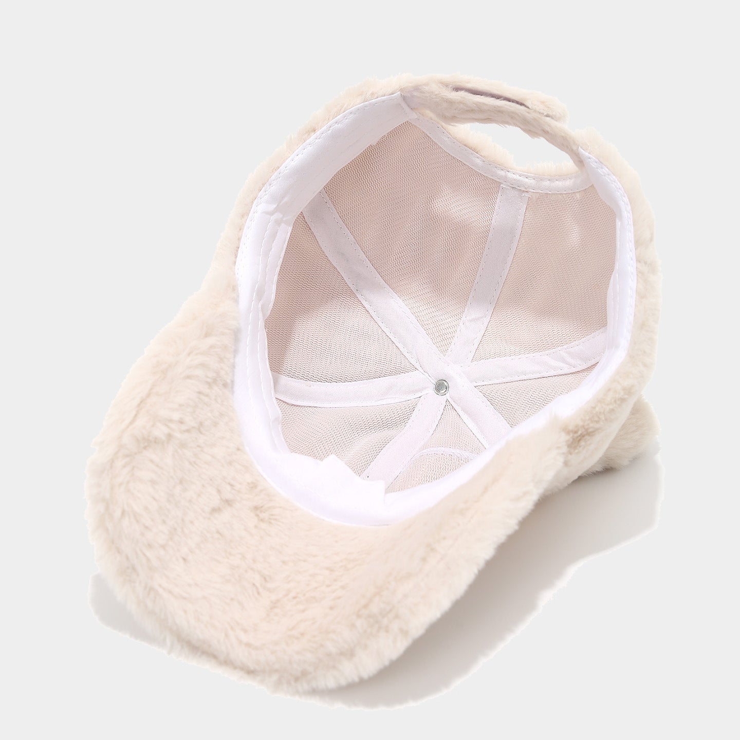 Cute Faux Rabbit Fur Baseball Cap with Ears Additional Image 2