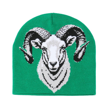 Cozy Sheep Face Knit Beanie - Warm Earflap Hat Additional Image 2