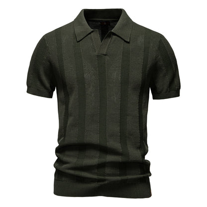 Men's Striped Polo Shirt | Summer Casual Comfort Additional Image 2