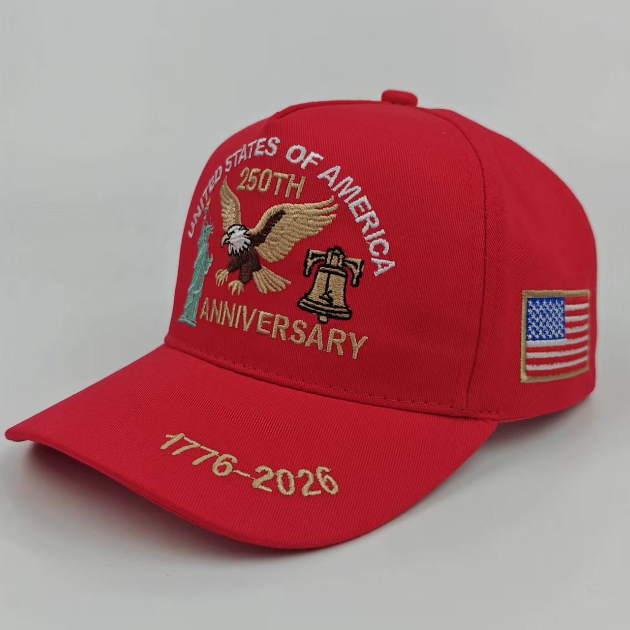 250th Anniversary American Independence Embroidered Cap Additional Image 2
