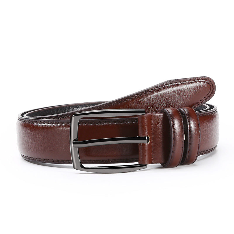 Men's Faux Leather Belt: Stylish Alloy Buckle Additional Image 2