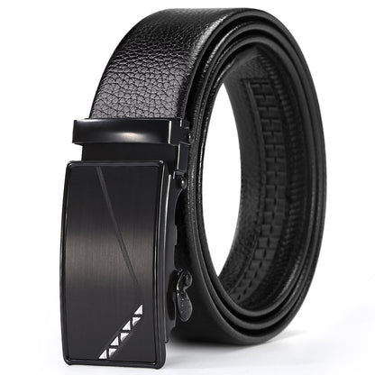 Men's Automatic Leather Belt: Business & Casual Style Additional Image 2