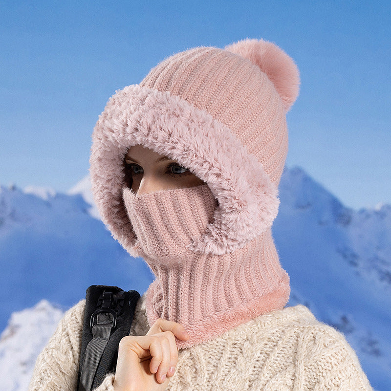 3-in-1 Winter Hat Scarf Mask Set - Fleece Lined Additional Image 2