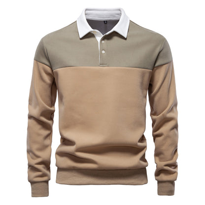 Men's Spring Polo Collar Knit Sweater Additional Image 2