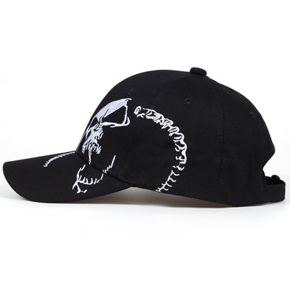 Premium Skull Embroidered Baseball Cap | Unisex Streetwear Collection Additional Image 2