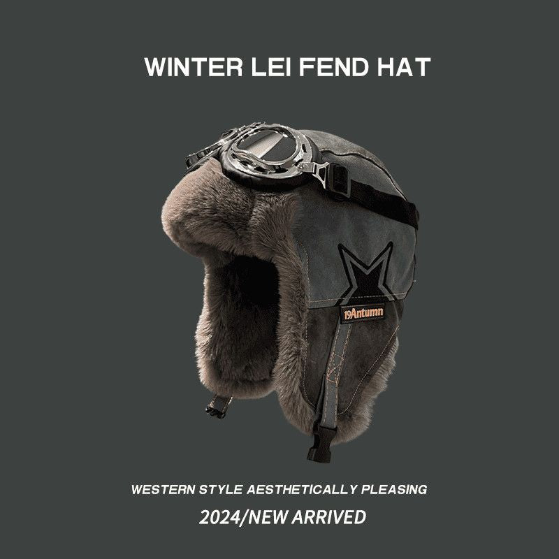 Retro Pilot Ushanka Hat - Warm Winter Earflap Cap Additional Image 2