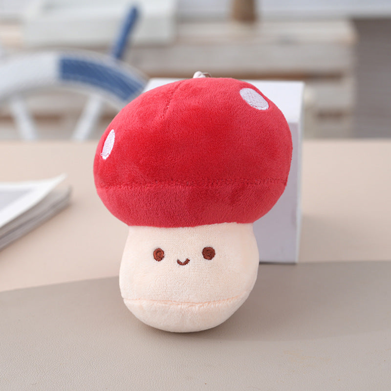 Cute Mushroom Plush Bag Charm - Japanese Anime Style Additional Image 2