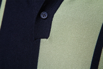 Men's Striped Knit Polo Shirt - Summer 2025 Additional Image 2