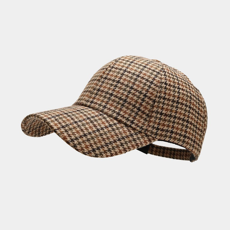 Houndstooth Baseball Cap: Korean Street Style Sun Hat Additional Image 2