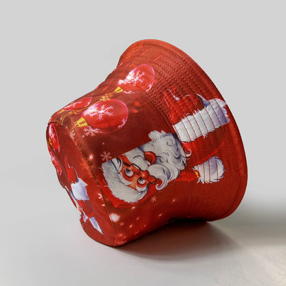 Festive Santa Claus Fisherman Hat - Unisex Holiday Style Additional Image 2