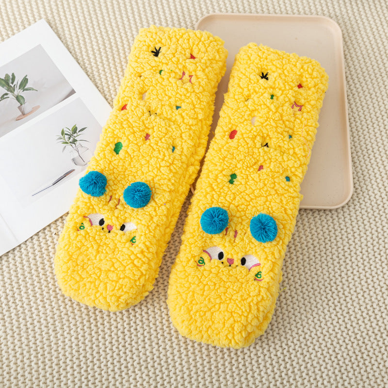 Cozy Cartoon Animal Fleece Socks Additional Image 2